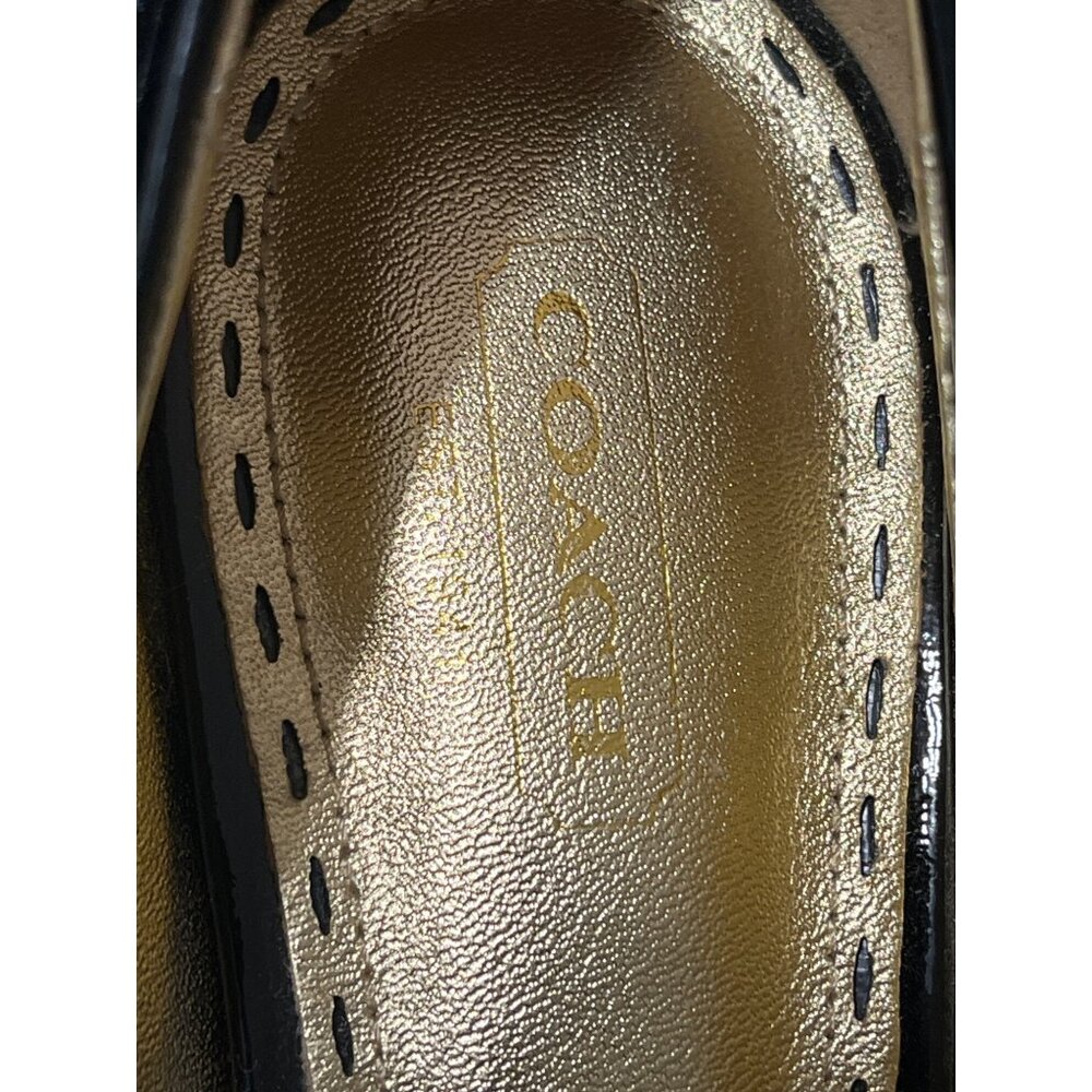 Coach Sheri Black Patent Leather High Heel Pumps Classic Size 8.5 - Picture 3 of 8